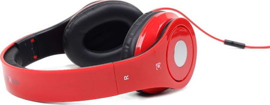 Gembird Detroit Жични Over Ear Слушалки Червени