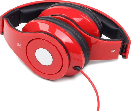 Gembird Detroit Жични Over Ear Слушалки Червени