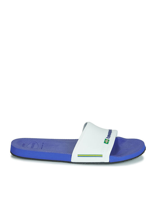 Havaianas Slide Brasil FC Slapi bărbați Albi