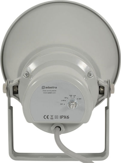 Adastra H15V Κόρνα Ενσωματωμένης Κεφαλής Ισχύος 15W με Μετασχηματιστή