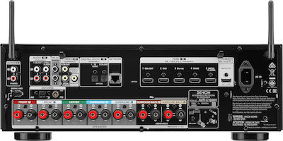 Denon AVR-X1600H Ραδιοενισχυτής Home Cinema 4K 7.2 Καναλιών 80W/8Ω 120W/6Ω με HDR και Dolby Atmos Μαύρος