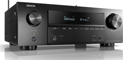 Denon AVR-X1600H Ραδιοενισχυτής Home Cinema 4K 7.2 Καναλιών 80W/8Ω 120W/6Ω με HDR και Dolby Atmos Μαύρος