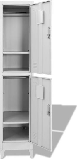 Шкаф Метал с 2 шкафчета 38x45x180бр