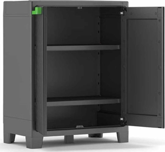 Zweiflügeliger Schrank Moby Kunststoff mit 2 Regale 80x44x100cm