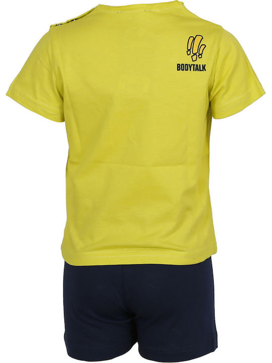 BodyTalk Kids Set with Shorts Summer 2pcs Yellow