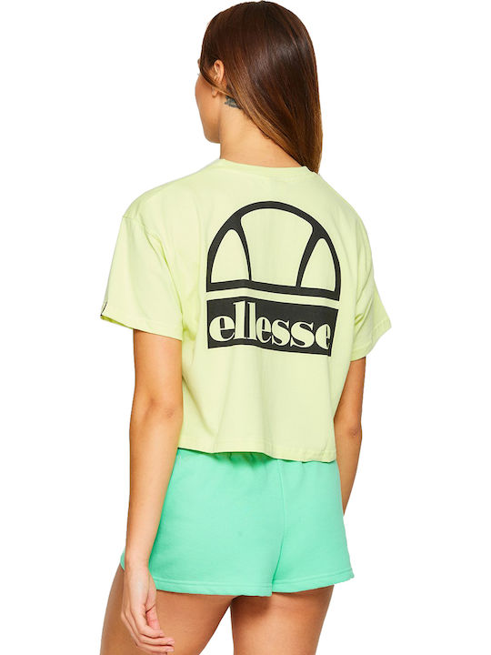 Ellesse Manila Women's Cotton Blouse Short Sleeve Light Yellow