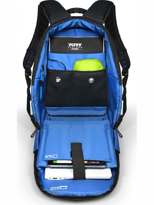 Port Designs Chicago Evo BP Αδιάβροχη Τσάντα Πλάτης για Laptop 15.6" με Θύρα USB σε Μαύρο χρώμα