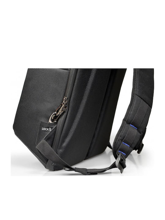 Port Designs Chicago Evo BP Αδιάβροχη Τσάντα Πλάτης για Laptop 15.6" με Θύρα USB σε Μαύρο χρώμα