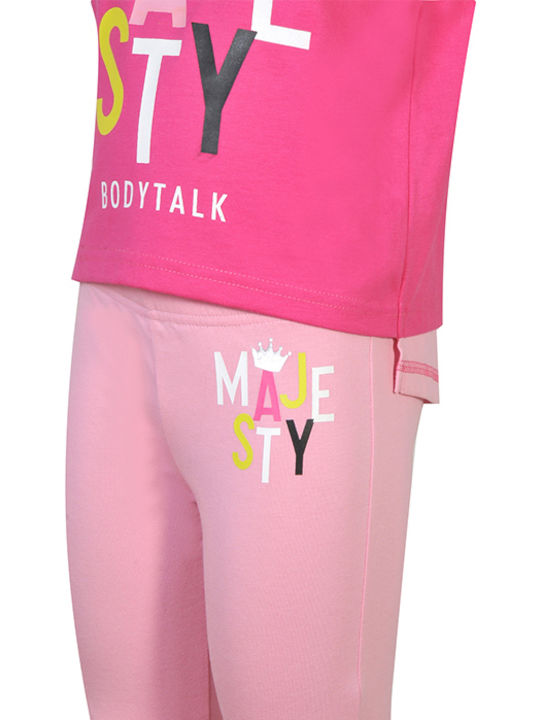 Kids' Set with Leggings Summer 2pcs Fuchsia