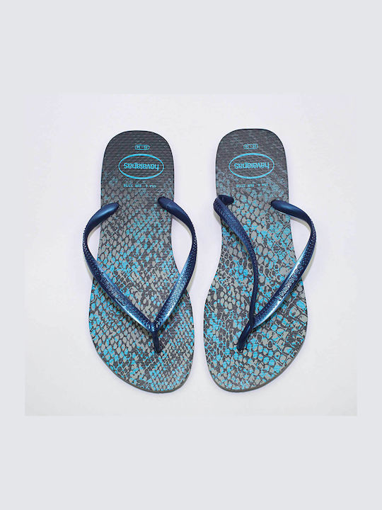 Slim Animals Women's Flip Flops Navy Blue