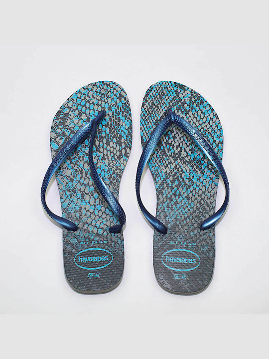 Slim Animals Women's Flip Flops Navy Blue