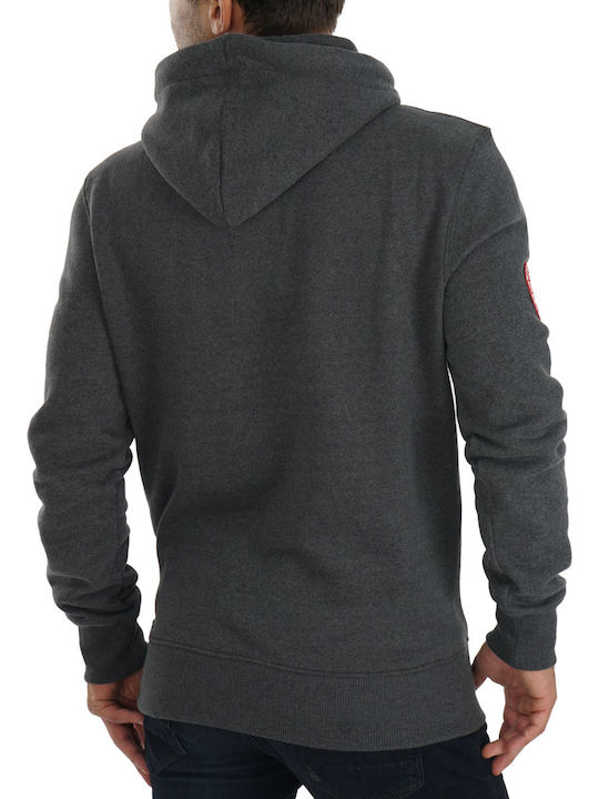 Superdry Men's Sweatshirt with Hood and Pockets Gray