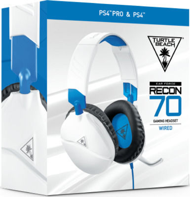 Turtle Beach Recon 70 Over Ear Gaming Headset με σύνδεση 3.5mm Λευκό