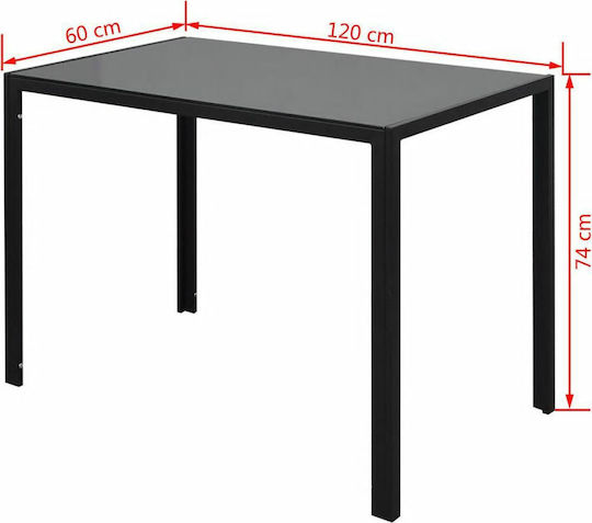 Τραπεζαρία με 6 Καρέκλες 120x60εκ.