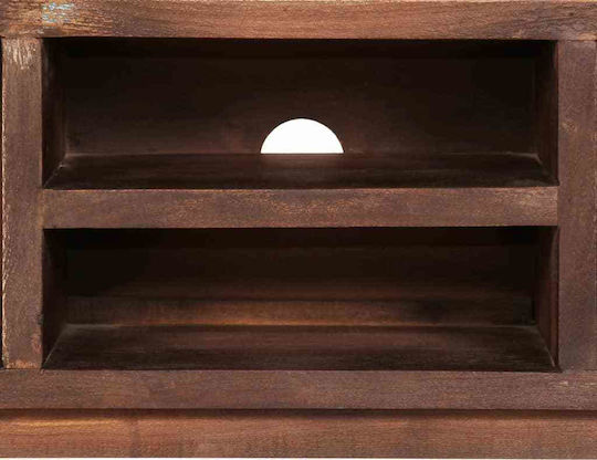 TV Stand from Solid Wood Multicolour L118xW30xH40cm