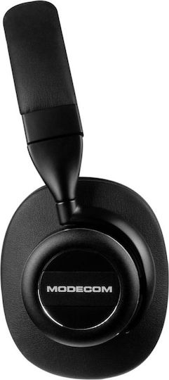 Modecom MC-1001 HF Kabellose Bluetooth Über Ohr Kopfhörer mit 16 Stunden Betriebszeit Schwarz