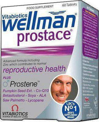 Vitabiotics Wellman Prostace Συμπλήρωμα για την Υγεία του Προστάτη 60 ταμπλέτες