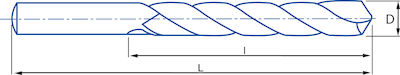 Izar Drill Cobaltium with Cylindrical Shank for Metal 7.5mm