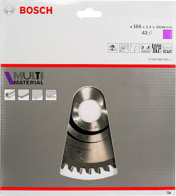 Bosch 2608640519 Cutting Disc Wood 165mm with 42 Teeth 1pcs