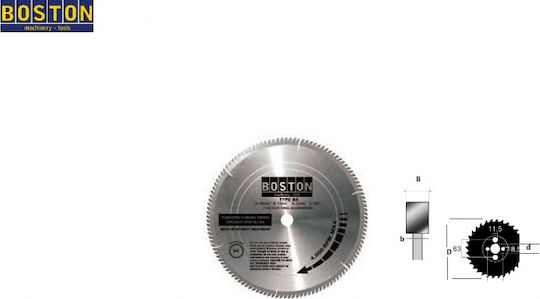 Boston 48178 Cutting Disc Aluminum 250mm with 80 Teeth 1pcs