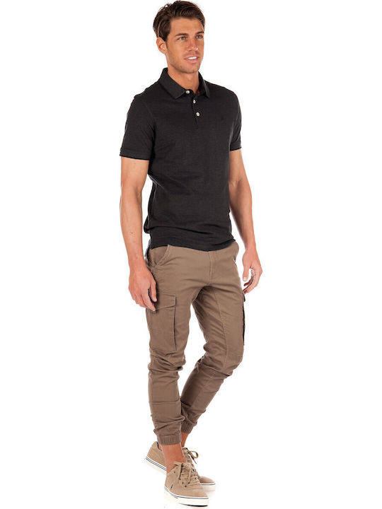 Polo T-shirt Dark Grey Melange 12136668