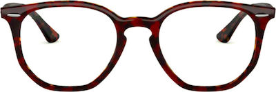 Ray Ban Hexagonal Acetate Prescription Eyeglass Frames Brown Tortoise RB7151 5911