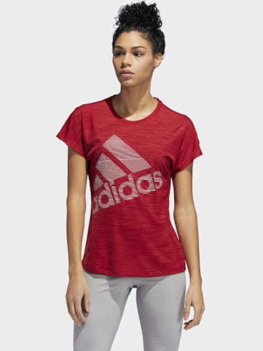 adidas Badge Sport Tee Тениска Червен EB4493