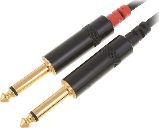 Pro snake Cable 6.3mm male - 3.5mm male 6m (TPY 2060 KPP)