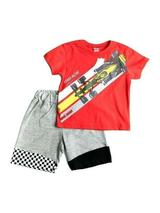 Joyce Kids Set with Shorts Summer 2pcs Red