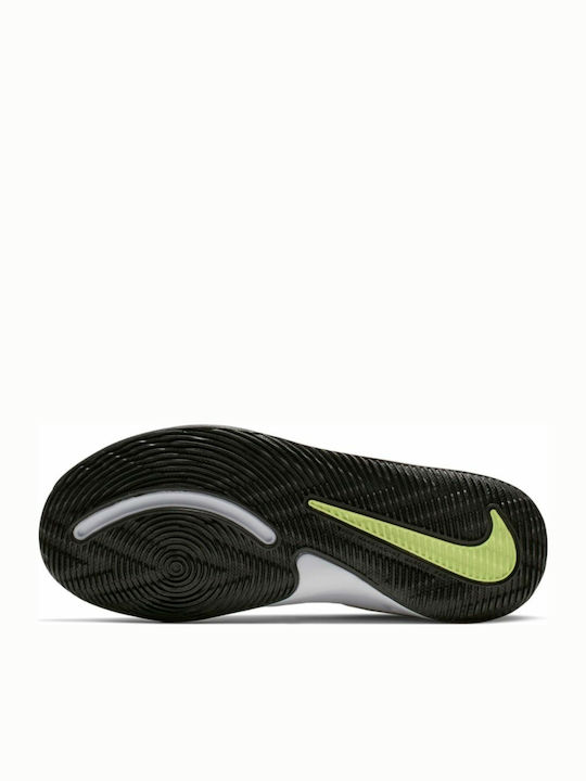 Hustle Team Hustle Kinder Sportschuhe Basketball mit Bügel- und Schleifenverschluss White / Black / Volt