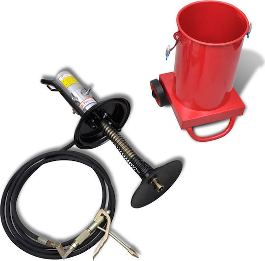 vidaXL Air Pressure Sprayer Wheeled Grease Gun 12lt 9bar 4m 12lt trolley with air pump