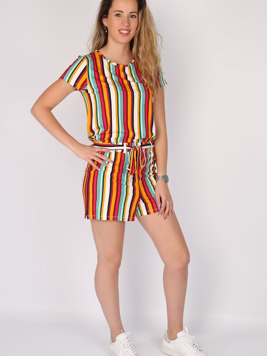Only Summer Women's Blouse Short Sleeve Multicolor