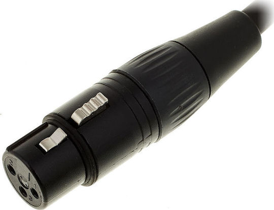 Pro snake Кабел XLR мъжки - XLR женски Черен 1м TPM 1,0