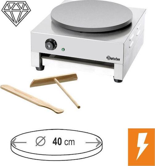Bartscher Gewerblicher Crêpe-Maker Elektrisch mit Kochfeld Ø40cm