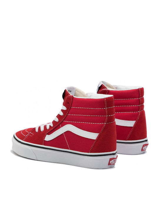 Sk8-Hi Женски Ботуши Червен
