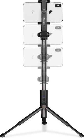 Spigen S540W Selfie Stick Cell Phone Tripod Bluetooth Black