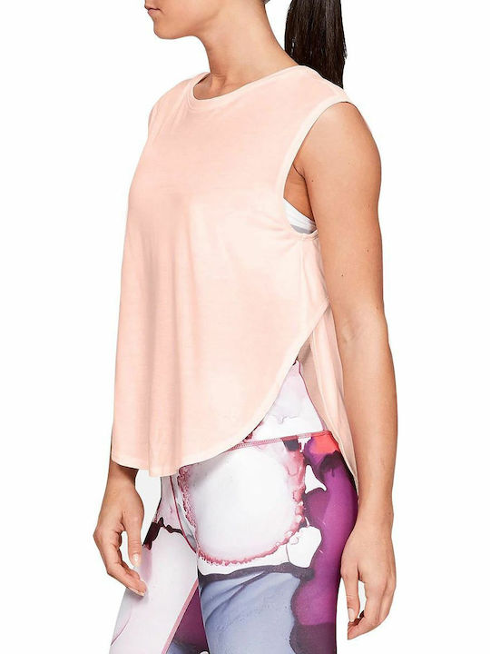 Under Armour Breathe Dolman Women's Athletic Blouse Sleeveless Pink