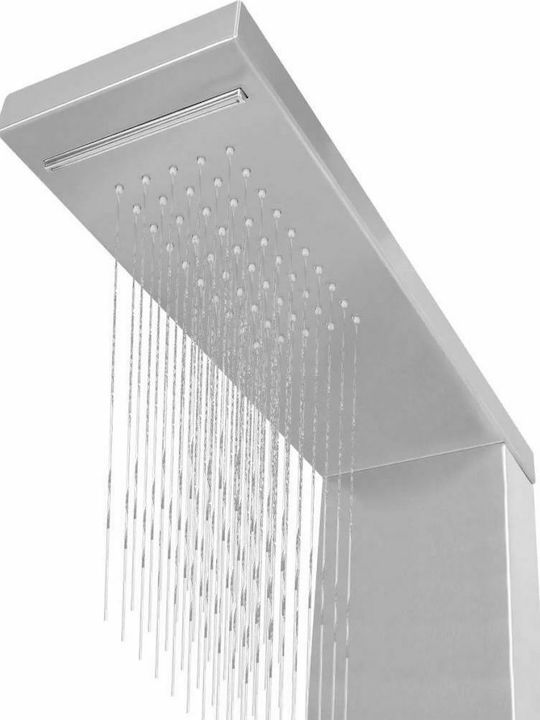 vidaXL Hydromassage Column 130cm Silver