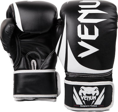 Venum Challenger 2.0 0661 VENUM-0661 Mănuși de box din piele sintetică pentru competiție Black/White