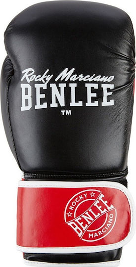 Benlee Marciano Kids Boxing Gloves Made of Synthetic Leather for Competition Black Red White