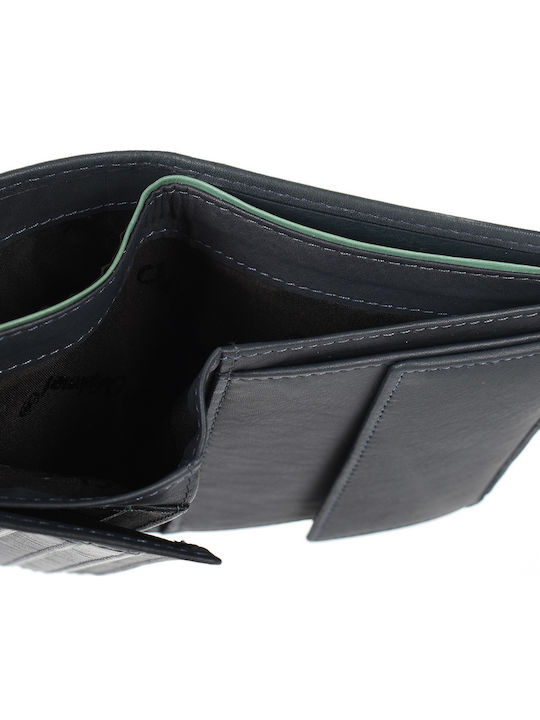ΜΝ429 Leather Men's Wallet Blue