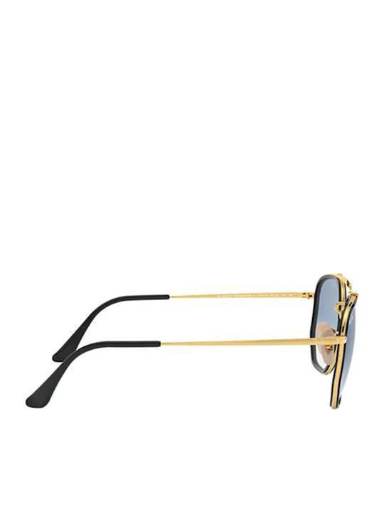 Ray Ban The Marshal II Unisex Sunglasses with Black Metallic Frame and Blue Gradient Lens RB3648M 9167/3F