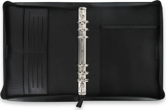 Filofax Metropol Zip A5 Wöchentlich Veranstalter Schwarz Leder 21x21cm