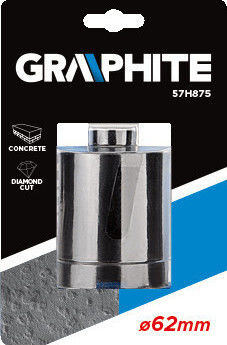 Graphite Ποτηροπρίονο Ποτηροτρύπανο 82x75mm Καροτιέρας με Διάμετρο από 8mm έως 82mm για Μπετό, Τούβλο και Πλακάκι