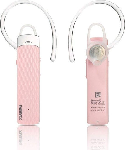 Remax RB-T9 In-ear Bluetooth Handsfree Ακουστικό Ροζ