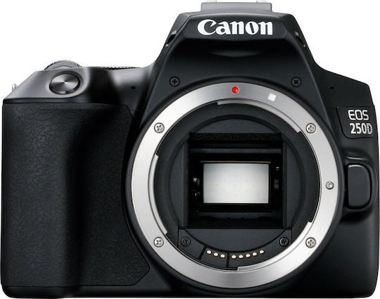 Canon DSLR Camera EOS 250D Crop Frame Kit (EF-S 18-55mm F4-5.6 DC III) Black