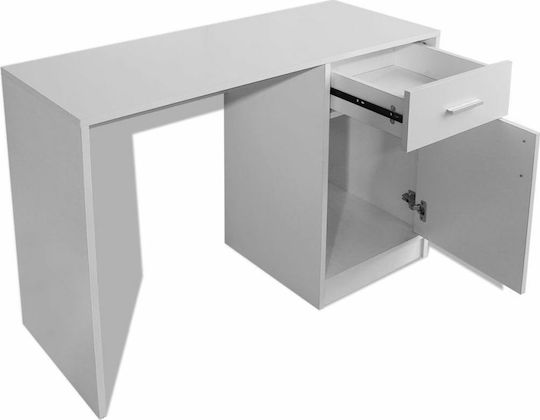 Schreibtisch Holz Weiß 100x40x73cm