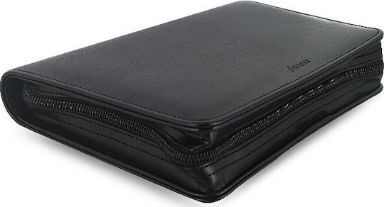 Filofax Metropol Zip Personal Седмичен Организатор Черно Кожено 21x26.5см.