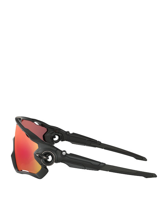 Oakley Jawbreaker Men's Sunglasses with Black Plastic Frame and Orange Lens OO9290-48