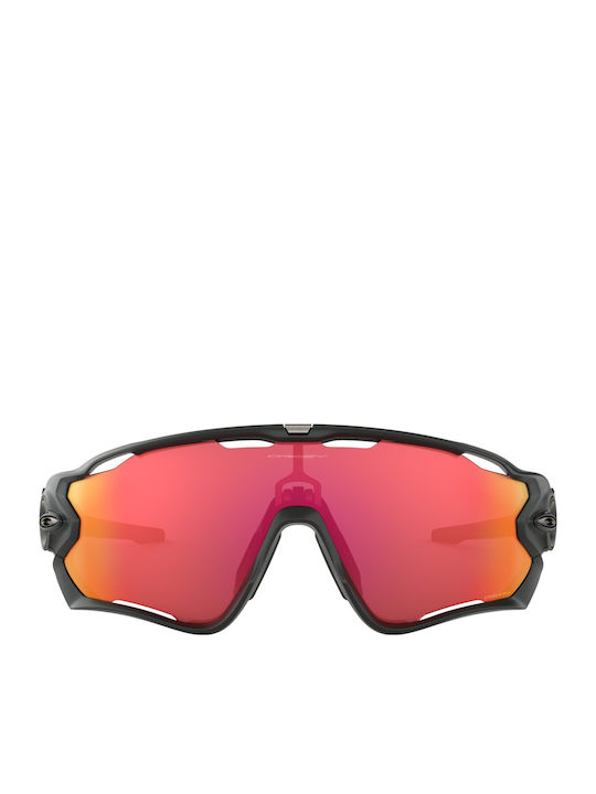 Oakley Jawbreaker Men's Sunglasses with Black Plastic Frame and Orange Lens OO9290-48